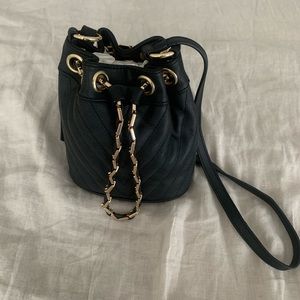 Black bucket bag- free people